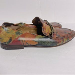 Patricia Nash Fia floral leather multicolor Loafers 6.5